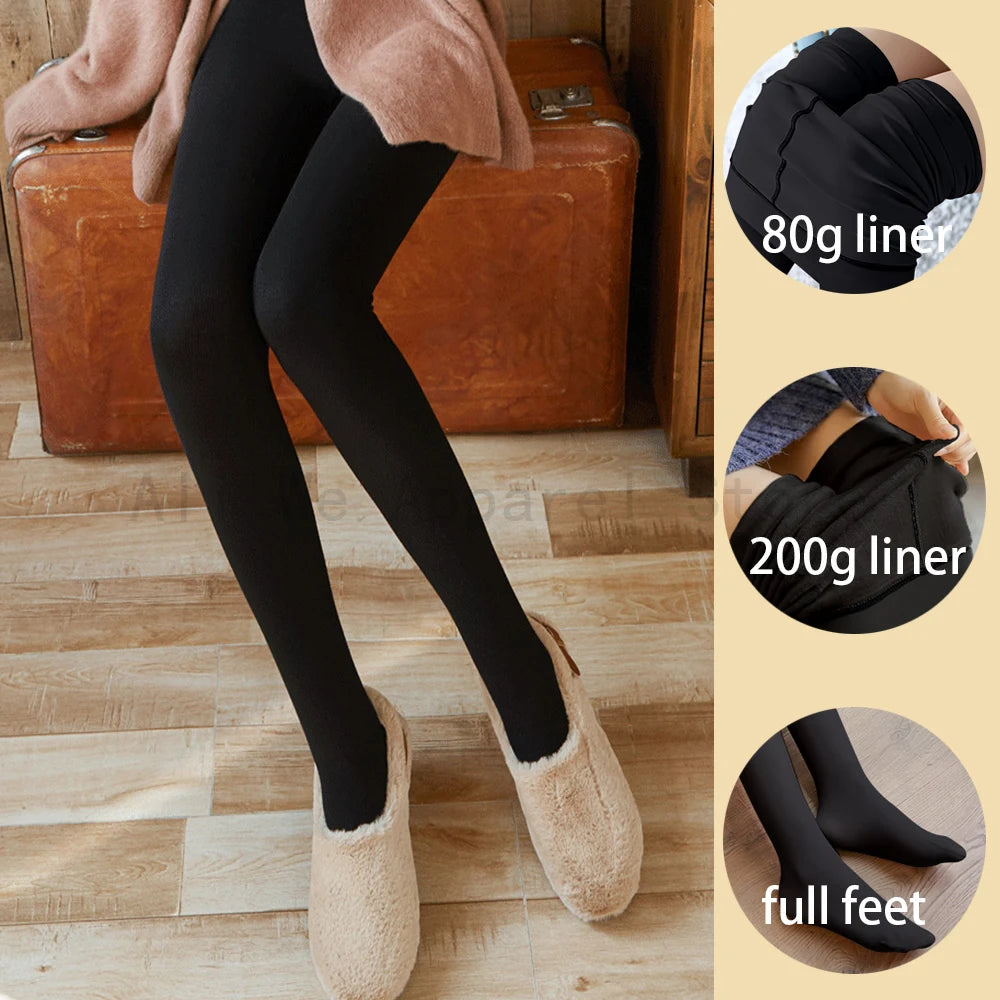 Warm Polka Dot Thermal Tights